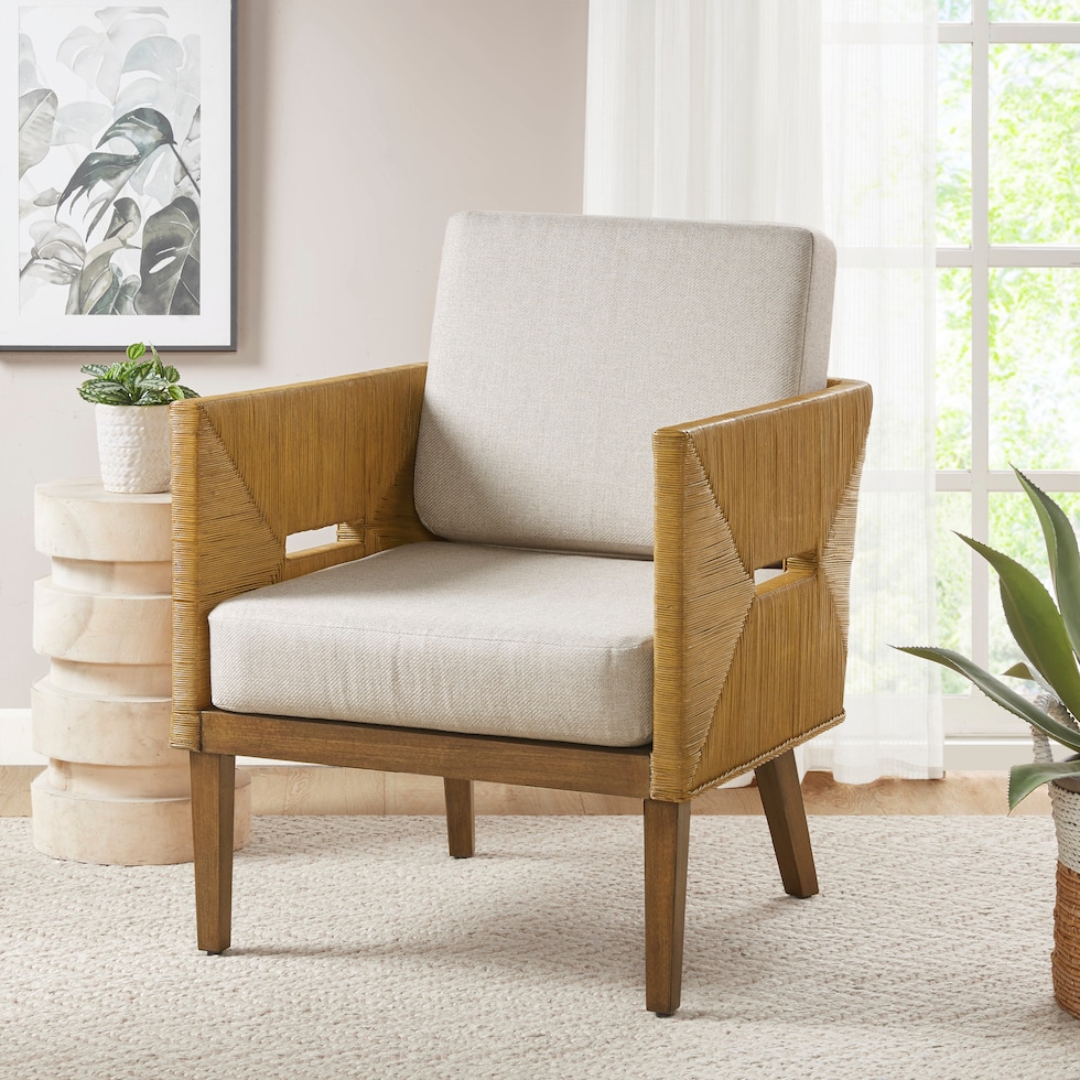 glenwood natural accent chair   