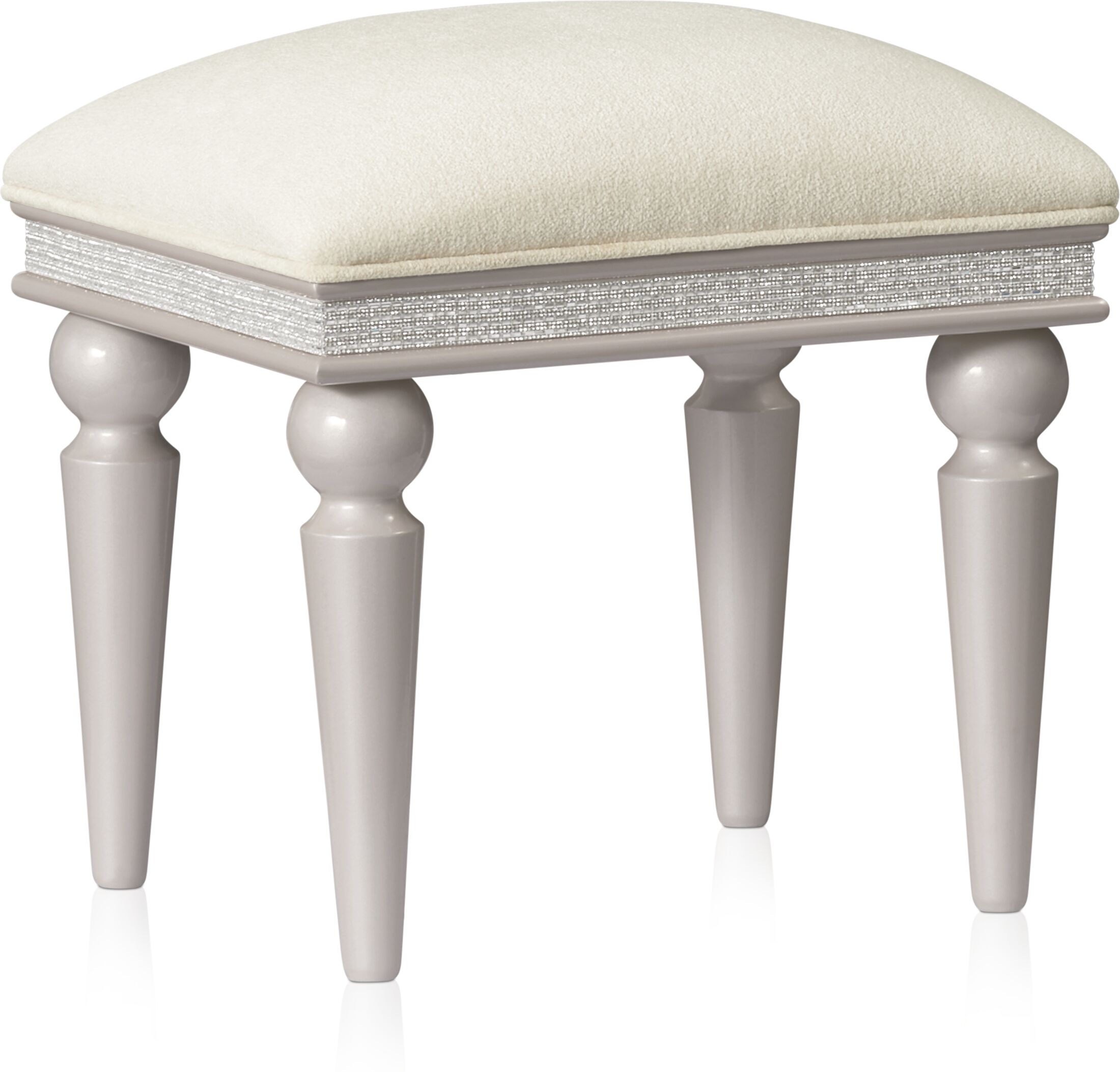 Glimmering Heights Vanity Stool by Michael Amini Value City Furniture