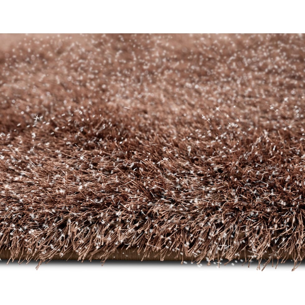 glitz dark brown area rug  x    