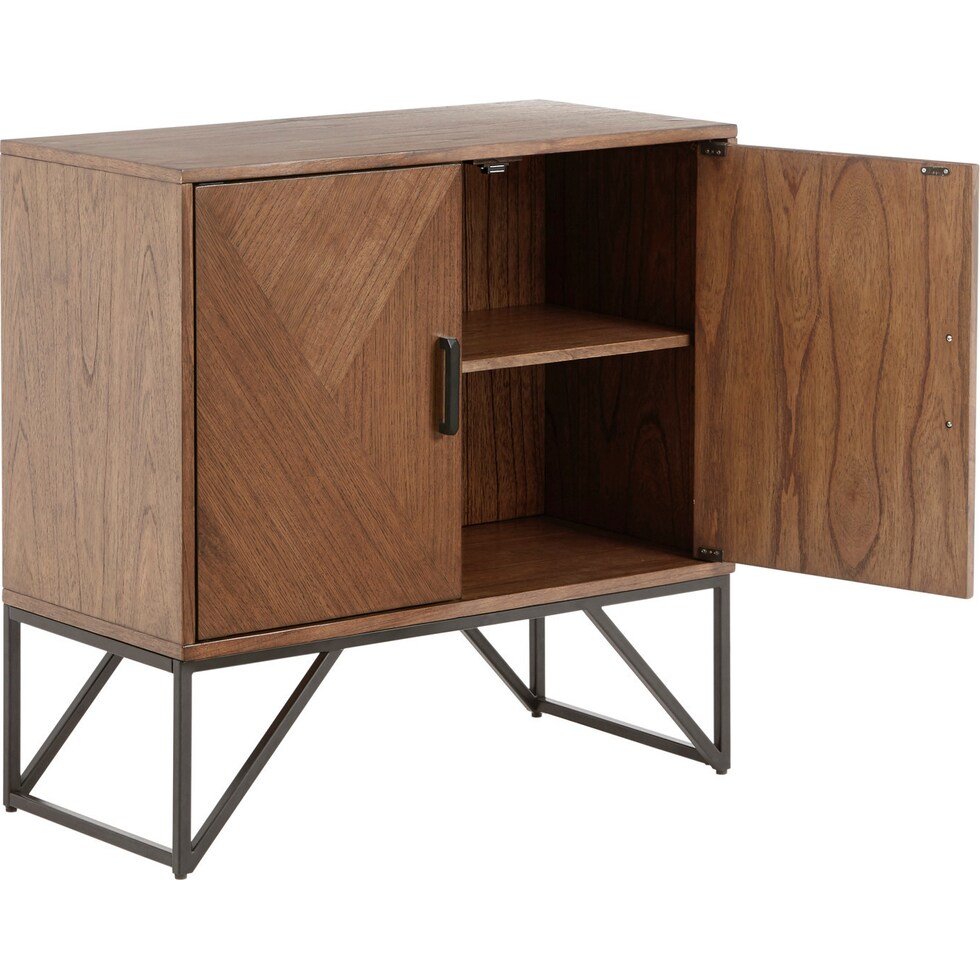 gloria light brown accent cabinet   