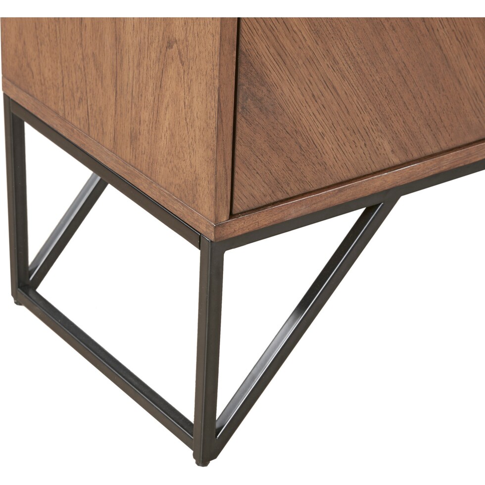 gloria light brown accent cabinet   