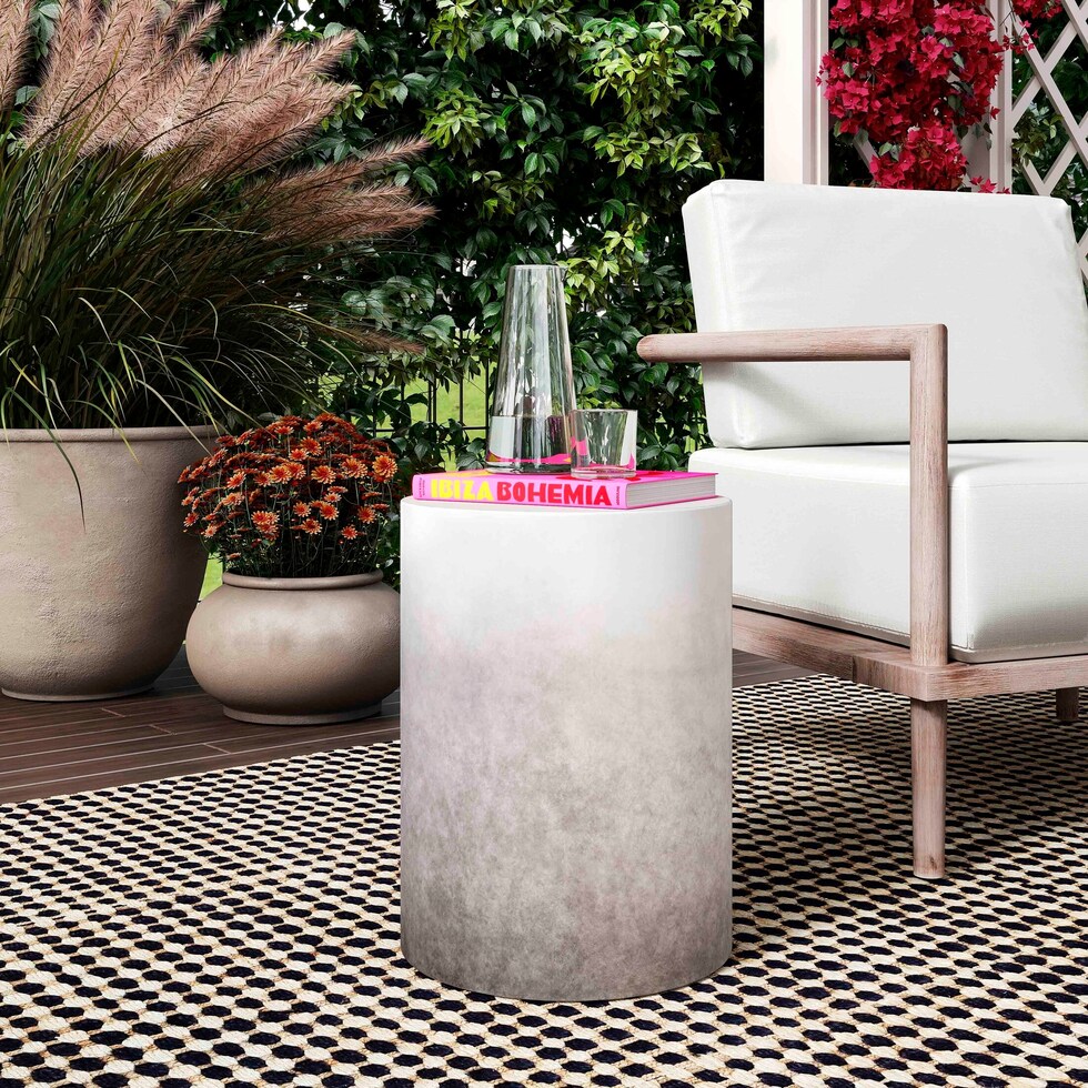 gloucester gray side table   