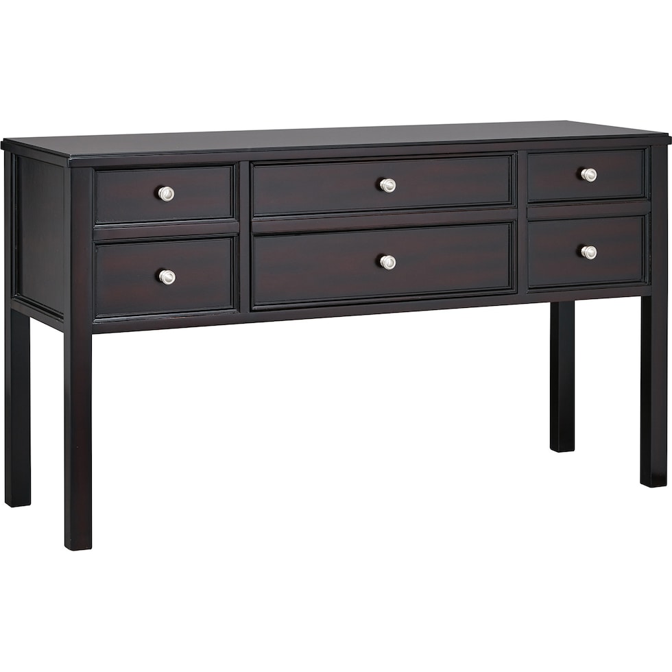 godwin black console table   