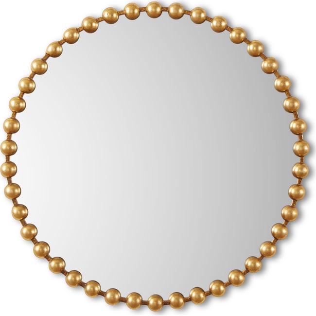 Home Accessories - Gold Button Wall Mirror