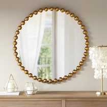 gold button gold mirror   