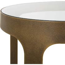 gold end table   