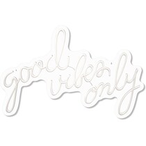 good vibes pink wall art   