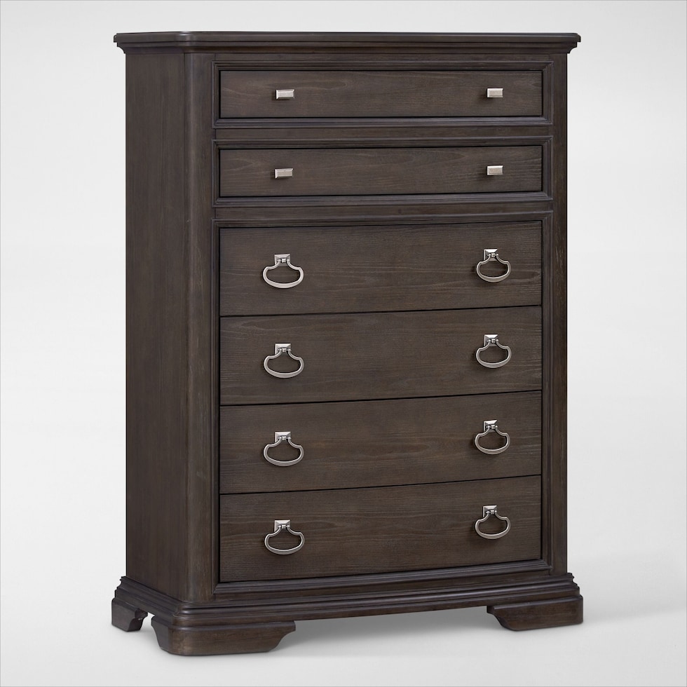 grace bedroom dark brown  pc king bedroom   