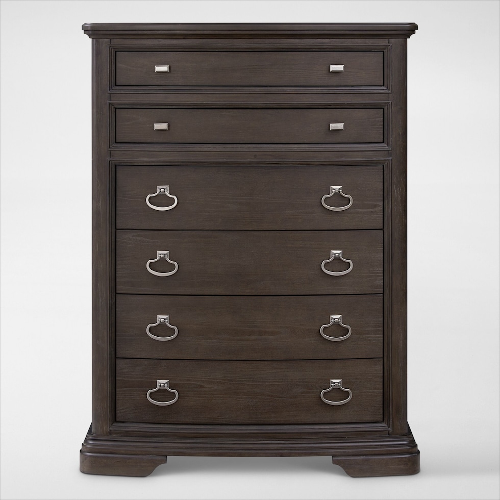 grace bedroom dark brown  pc king bedroom   