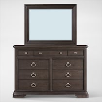 grace bedroom dark brown  pc king bedroom   