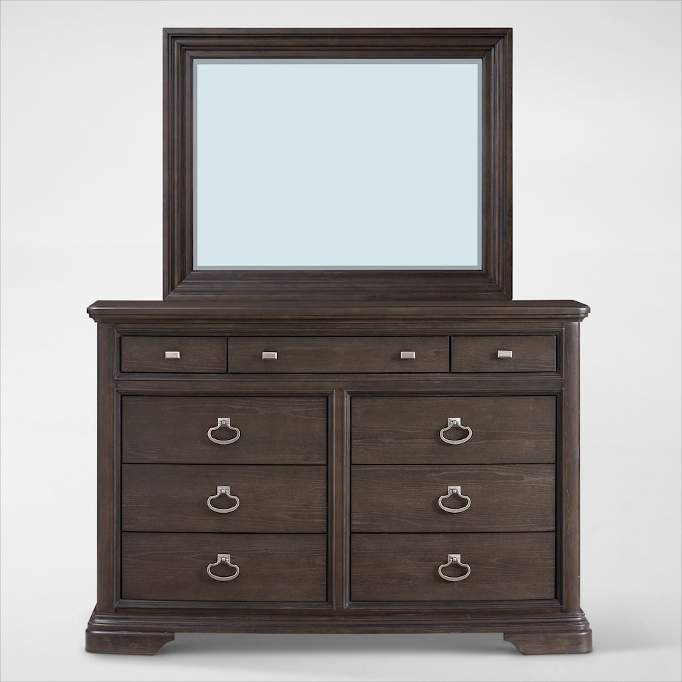 grace bedroom dark brown  pc king bedroom   