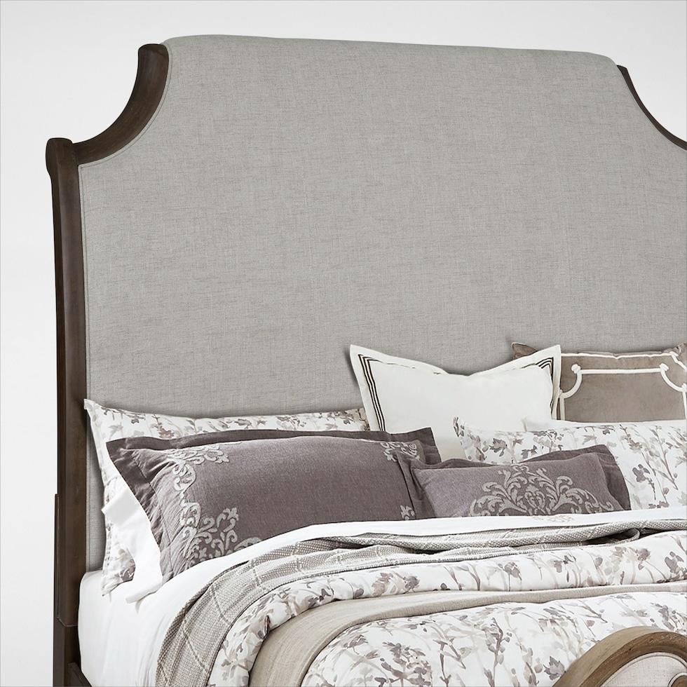 grace bedroom dark brown  pc king bedroom   