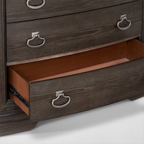 grace bedroom dark brown  pc king bedroom   
