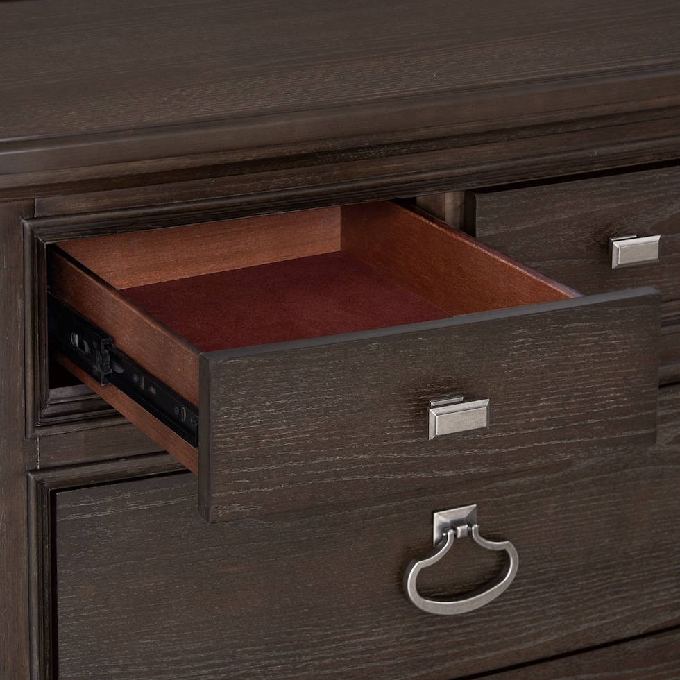 grace bedroom dark brown  pc king bedroom   