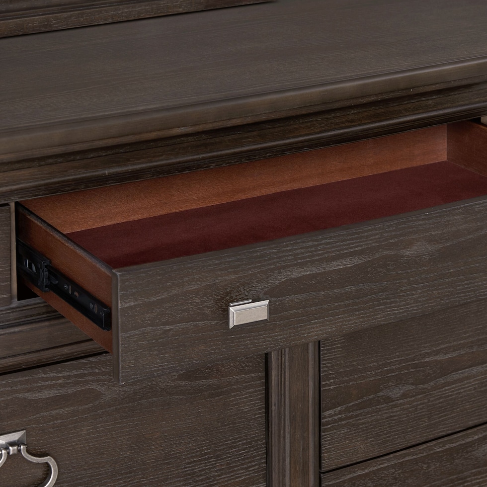 grace bedroom dark brown  pc king bedroom   