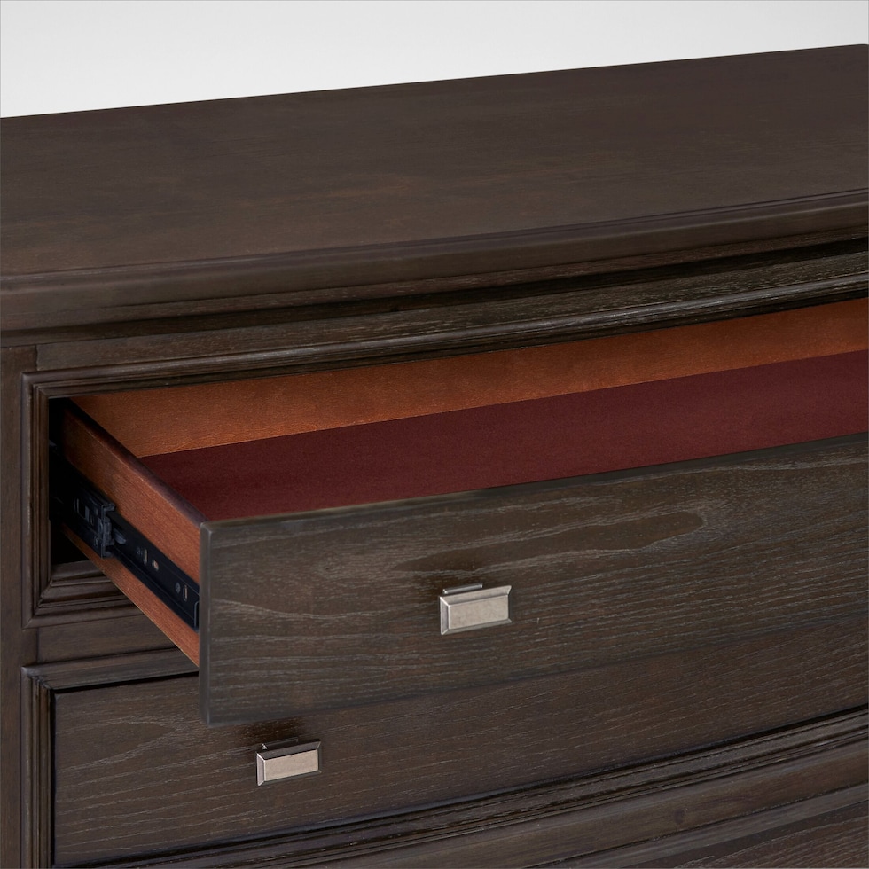 grace bedroom dark brown  pc king bedroom   