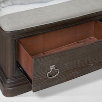 grace bedroom dark brown  pc king bedroom   