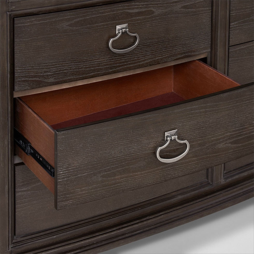 grace bedroom dark brown  pc king bedroom   