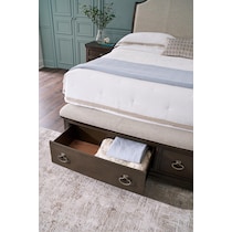 grace bedroom dark brown  pc queen bedroom   