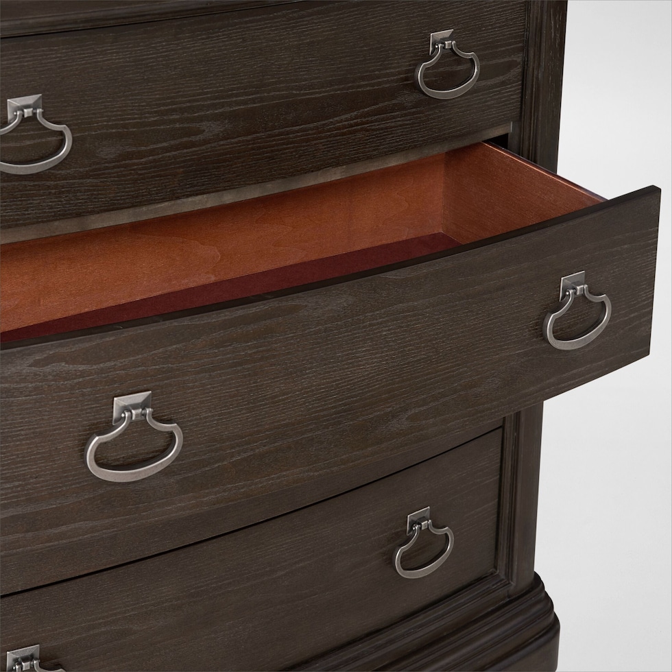 grace bedroom dark brown chest   