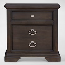 grace bedroom dark brown nightstand   