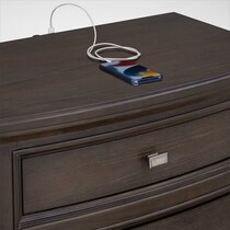 grace bedroom dark brown nightstand   