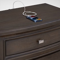 grace bedroom dark brown nightstand   