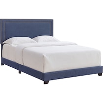 grace blue queen bed   