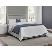 grace gray queen upholstered bed   