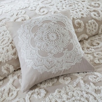 grace light brown king bedding set   