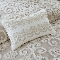 grace light brown king bedding set   