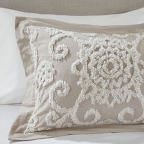 grace light brown king bedding set   