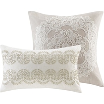 grace light brown king bedding set   