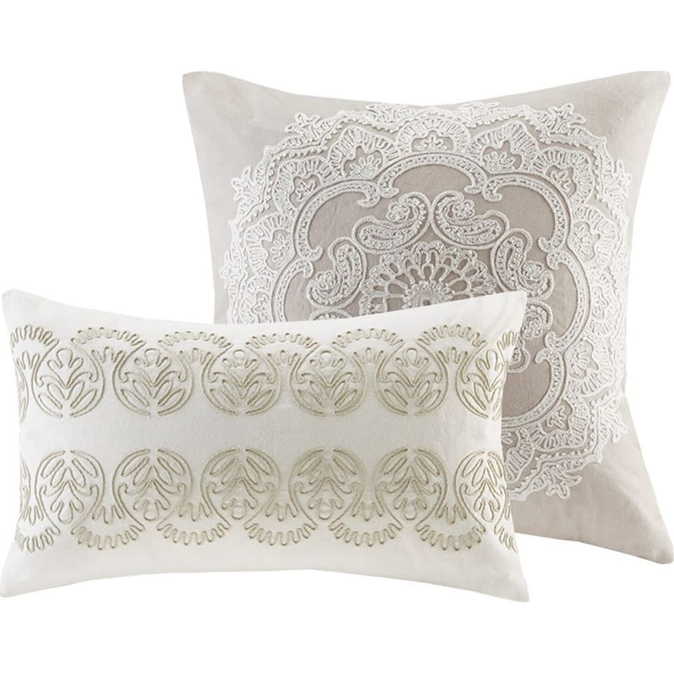 grace light brown king bedding set   