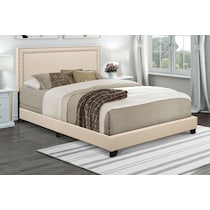 grace white queen upholstered bed   