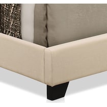 grace white queen upholstered bed   