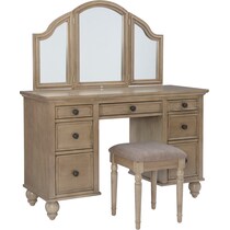 gracen light brown vanity   