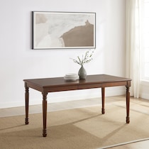 gracie brown dining table   