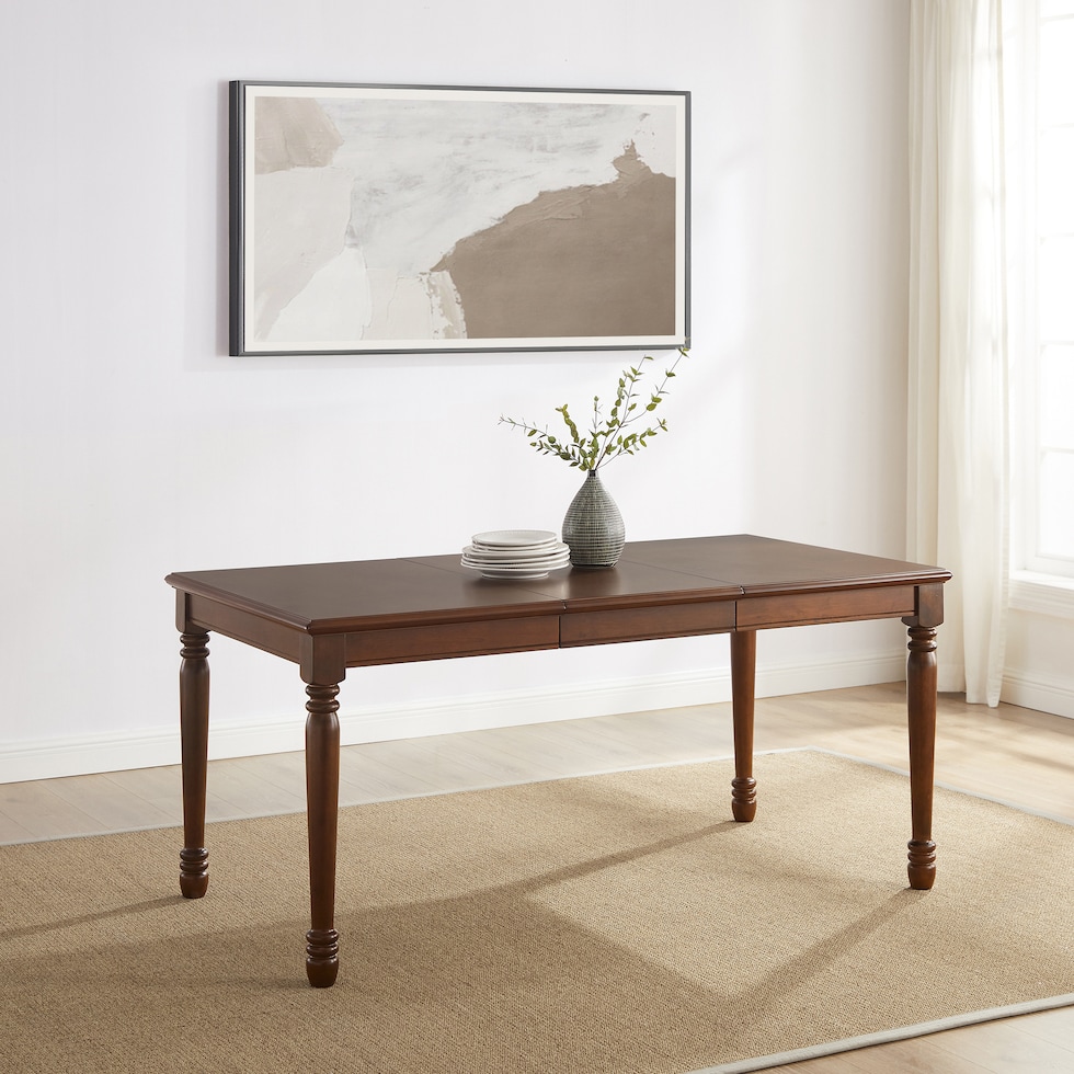 gracie brown dining table   