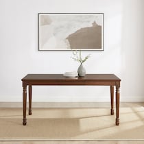 gracie brown dining table   