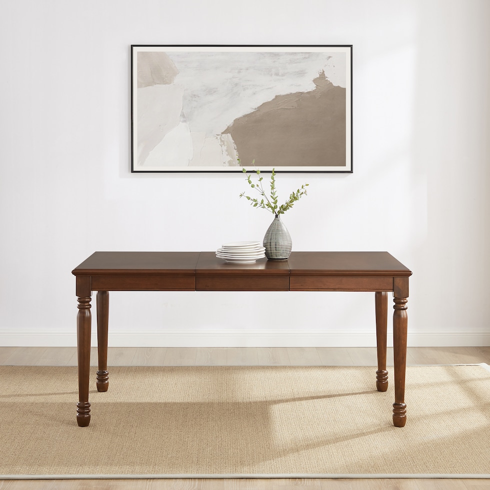 gracie brown dining table   