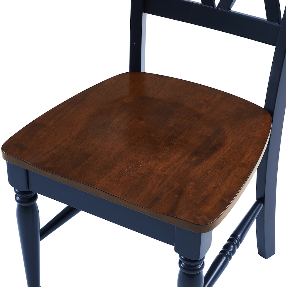 gracie brown navy  pc dining room   