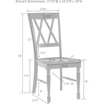 gracie brown navy  pc dining room   