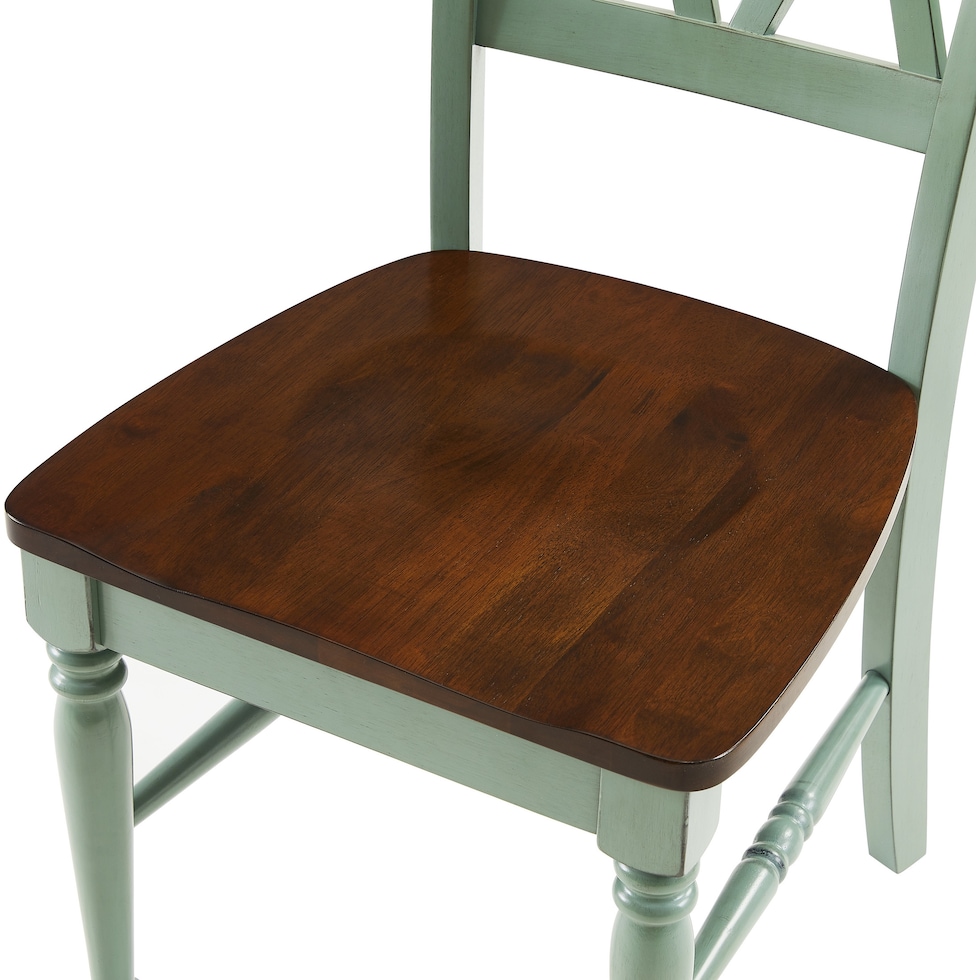 gracie brown teal  pc dining room   