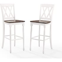 gracie white bar stool   