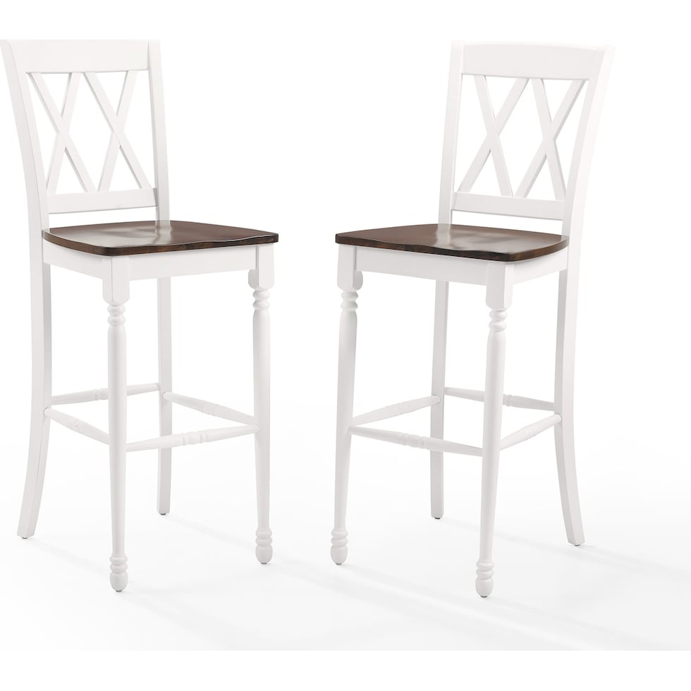 gracie white bar stool   