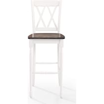 gracie white bar stool   