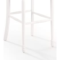 gracie white bar stool   