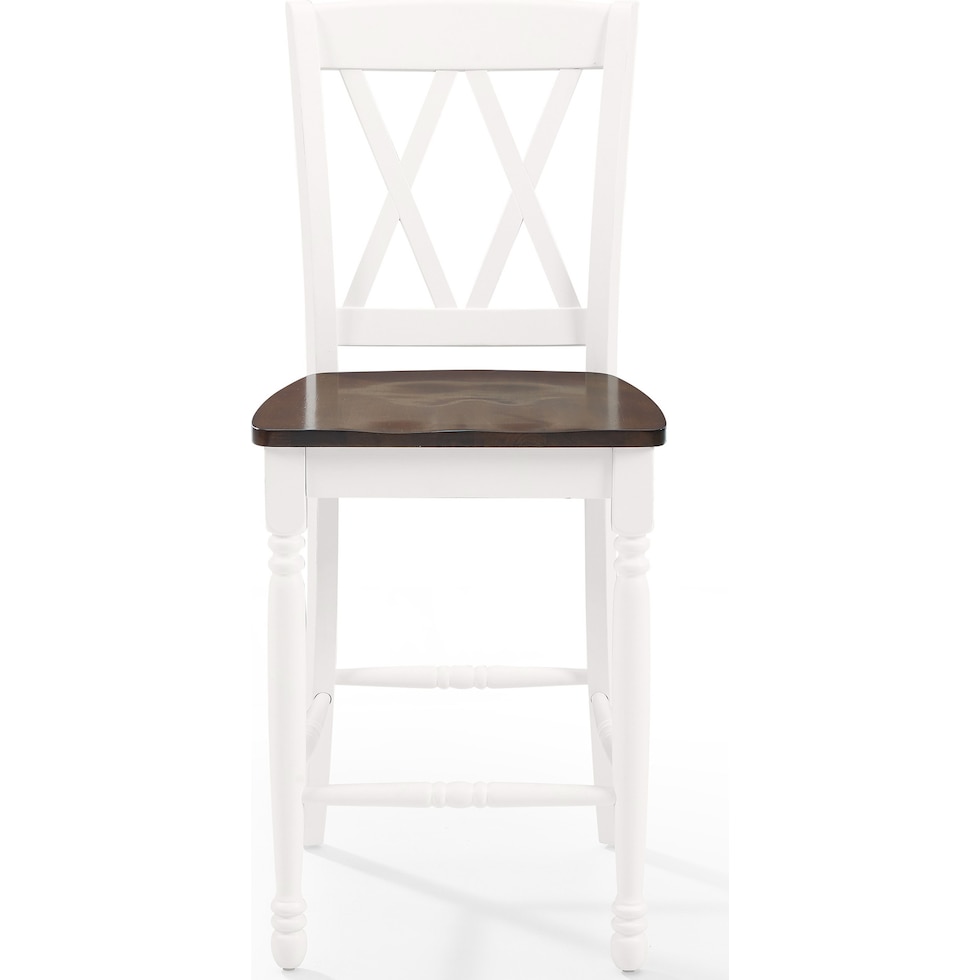 gracie white counter height stool   