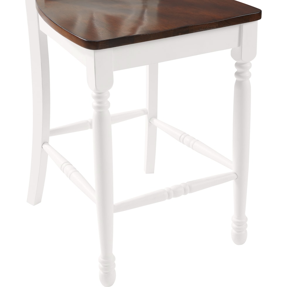 gracie white counter height stool   